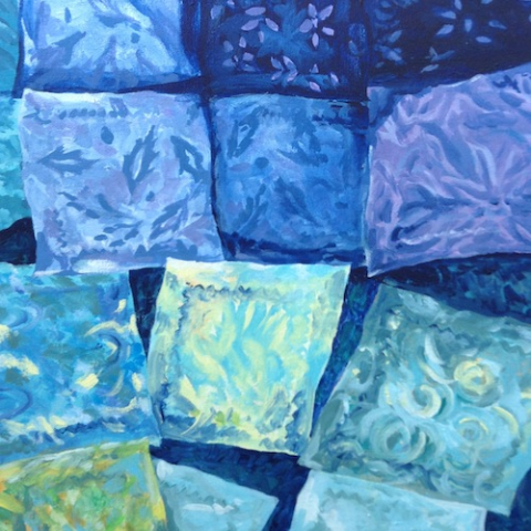 Quilt squares – blue1